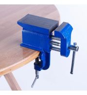 Table Vice Bench Clamp – All-Purpose Workshop Vise 40-75mm Jaw Width, Grey Iron Casting, Swivel Rotary Base | Quick-Release Mechanism, Precision Machined Jaws | UAE Craftsman Secure Hold Essential 
